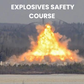 Controlled professional detonation conducted during certified blasting training by BLASTEK